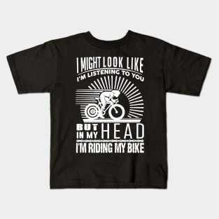 I'm Riding My Bike Kids T-Shirt